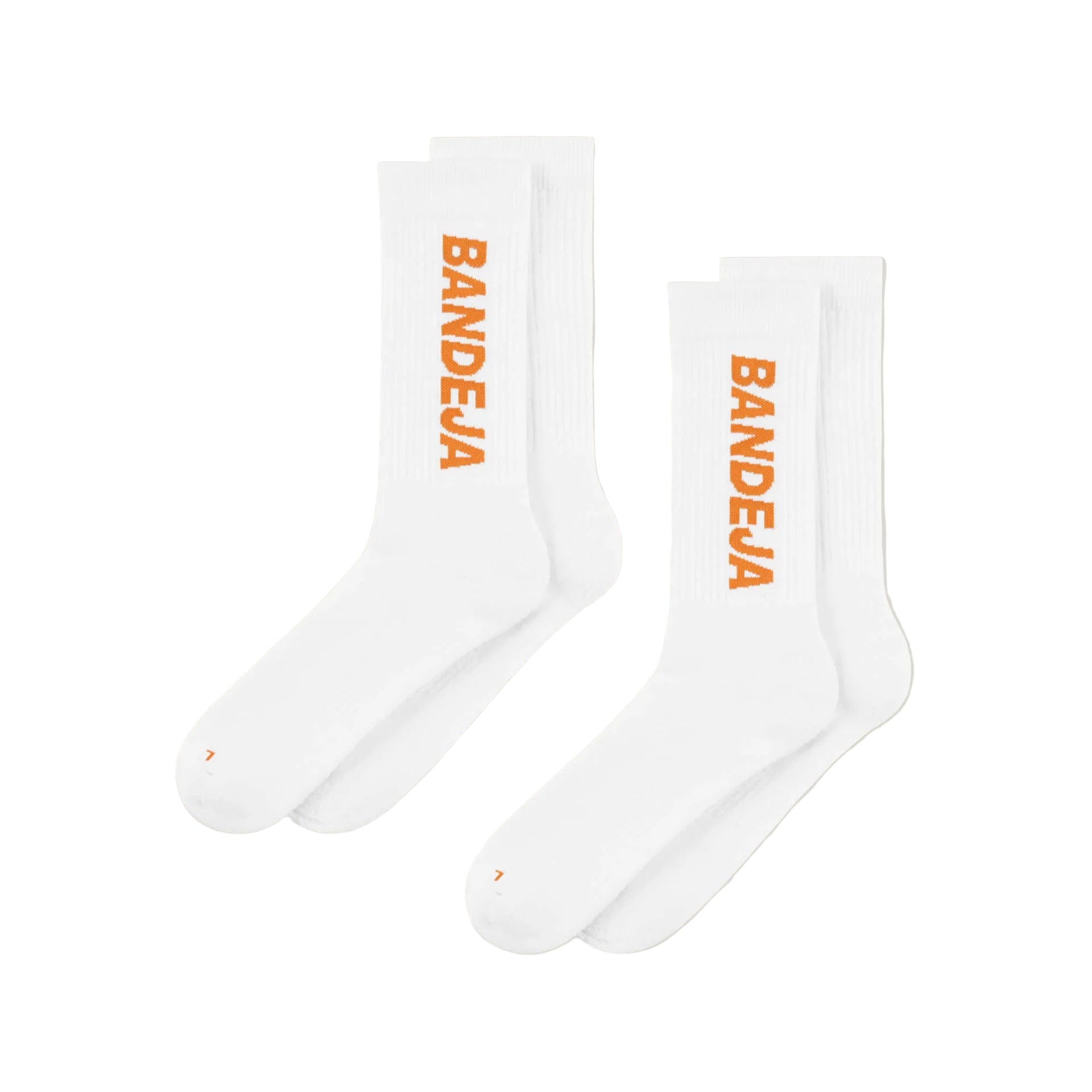 Cuera Bandeja Padel Strømper   -pak  White Orange  36-40