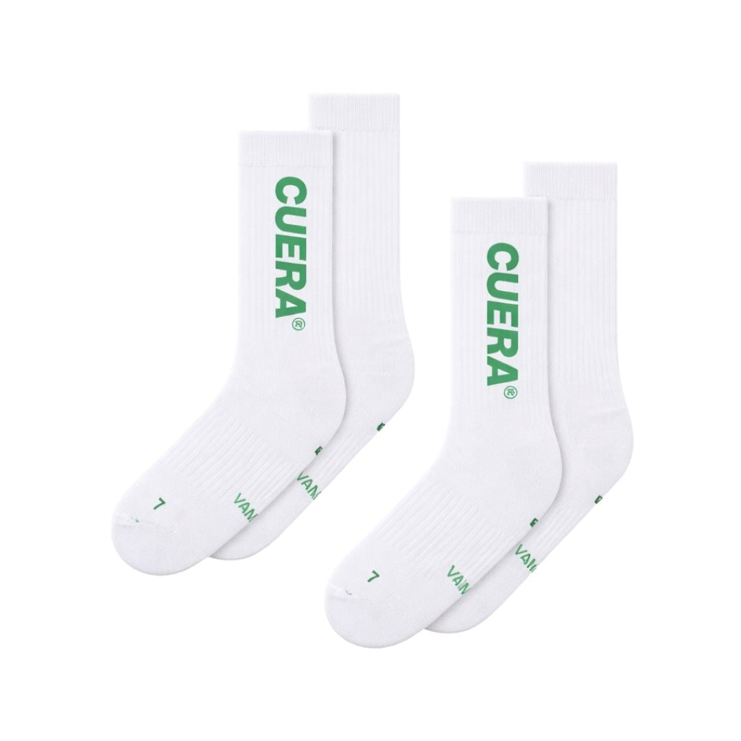 Cuera Padel Strømper -pak White Green 36-40