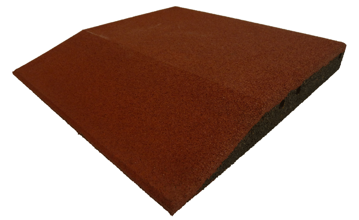 Ergofloor Ergoplay Impact Gummifliser Faldunderlag Rampe 500x500x60 Mm Rød