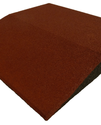 Ergofloor Ergoplay Impact Gummifliser   Faldunderlag Rampe 500x500x75 Mm Rød