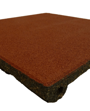Ergofloor Ergoplay Impact Gummifliser   Faldunderlag 500x500x60 Mm Rød
