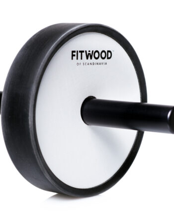 Fitwood Kivi Ab Wheel Hvid Træ   Sort Alu  Håndtag   Sort Ring