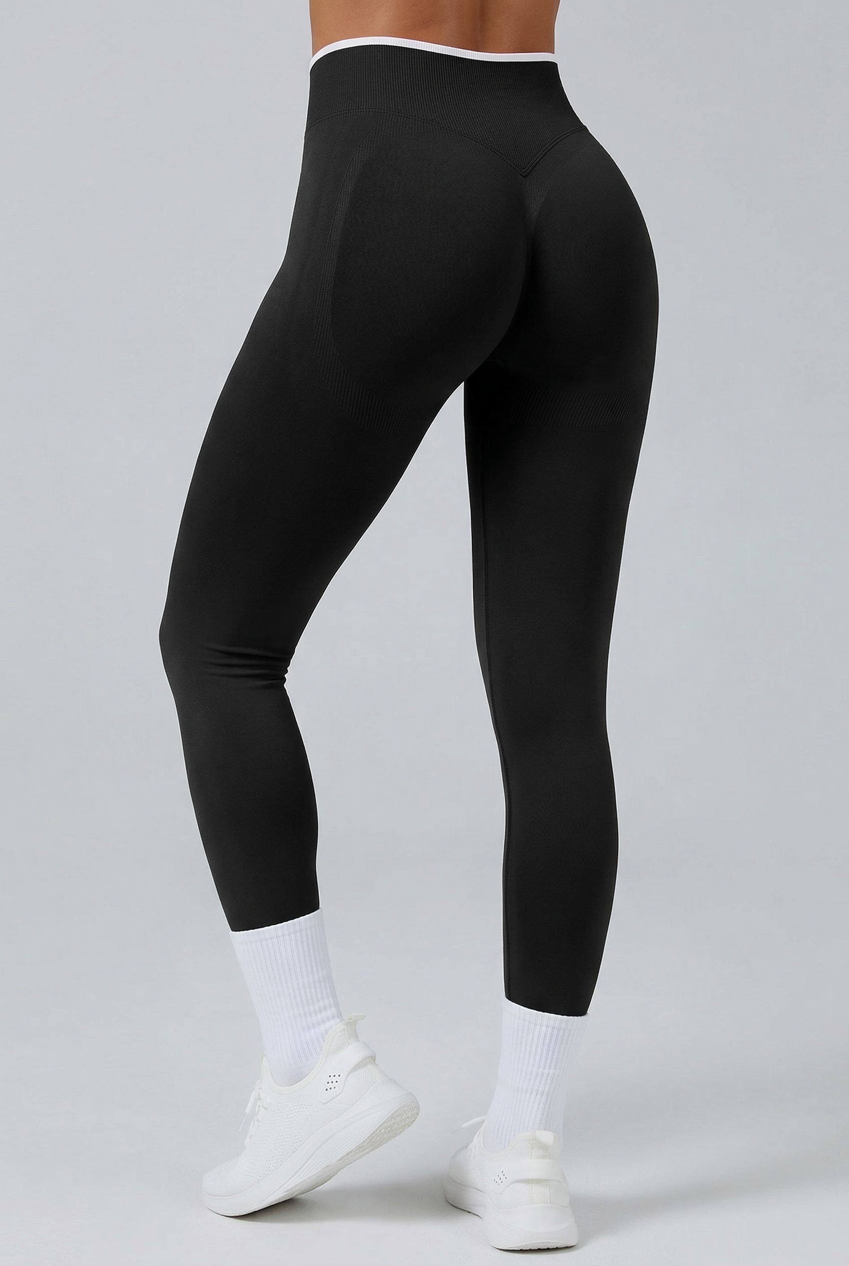 Flow Tights Med Scrunch Black Small Black