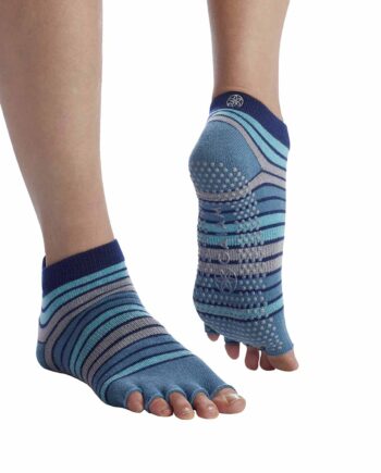 Gaiam Tåløse No-slip Yoga Strømper Skyline