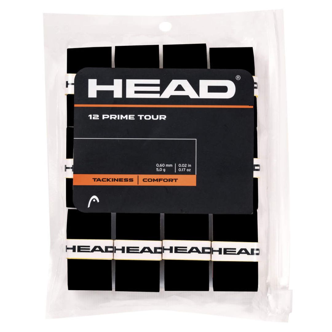 Head Prime Tour Overgrip  12-pak  Black