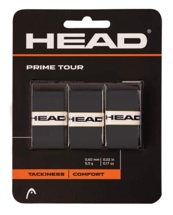 Head Prime Tour Overgrip   -pak  Black