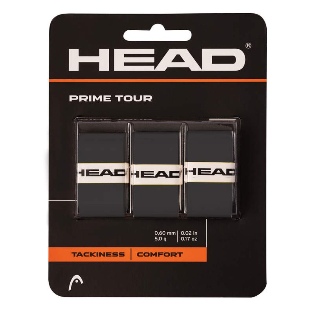 Head Prime Tour Overgrip   -pak  Black