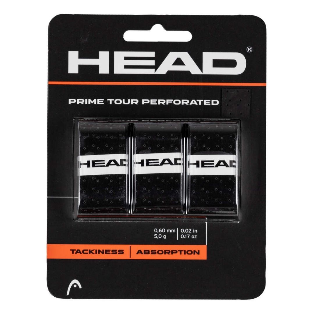 Head Prime Tour Perforated Overgrip Stk Black