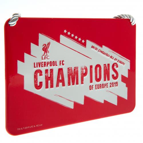 Liverpool Fc Champions Of Europe Skilt