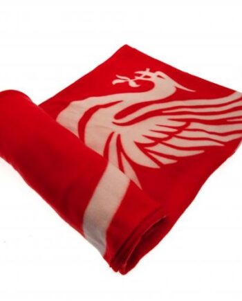 Liverpool Fc Fleece Tæppe Rød