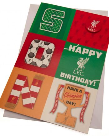 Liverpool Fc Fødselsdagskort Søn