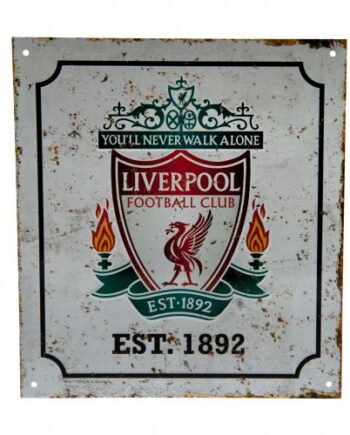 Liverpool Fc Retro Logo Skilt