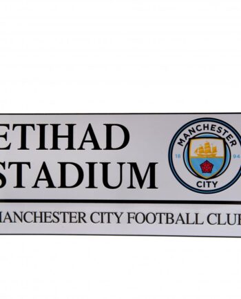 Manchester City Fc Etihad Stadium Metal Skilt