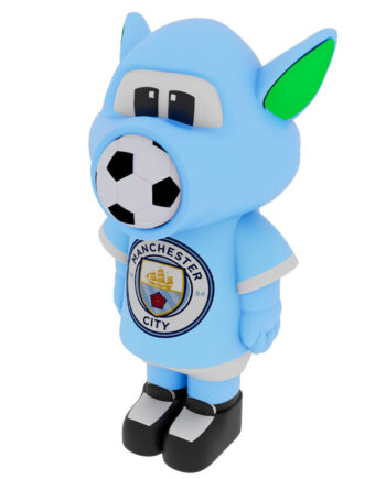Manchester City Squeeze Popper  Med   Skumbolde