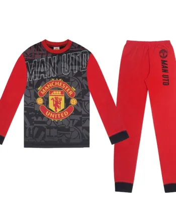 Manchester United Fc Børnepyjamas  Lang Model  -  år