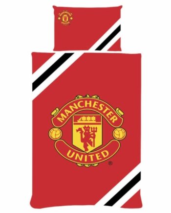 Manchester United Fc Single Duvet Set Core  In Stock -one-size