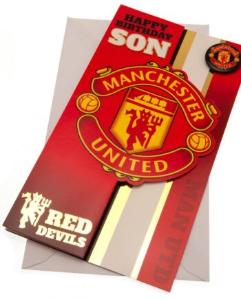 Manchester United Fødselsdagskort Søn