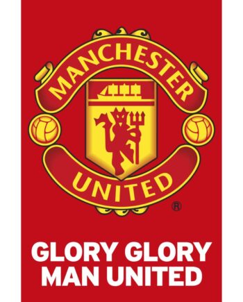Manchester United Glory Glory Klublogo Plakat