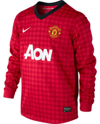 Manchester United Hjemme Trøje Lange ærmer 2012 13 Børn-ys   128-137