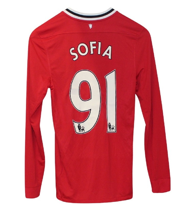 Manchester United Home Jersey 2011 12 Sofia 91-