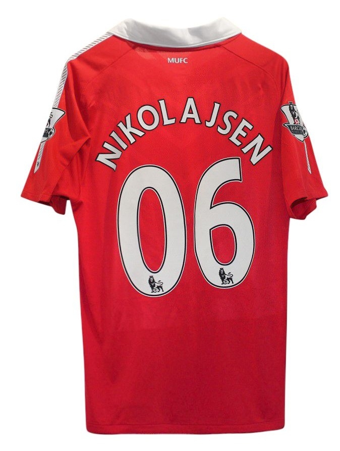 Manchester United Home Jersey 2010 11 Nikolajsen 06-