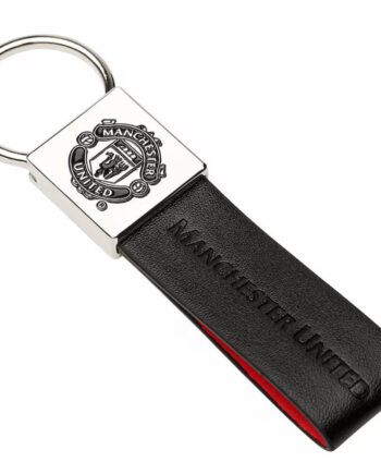 Manchester United Læder Nøglering