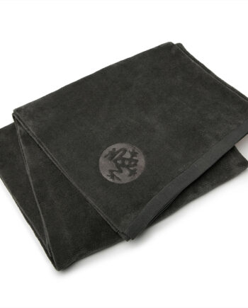 Manduka Equa Yoga Mat Håndklæde  Grå Thunder