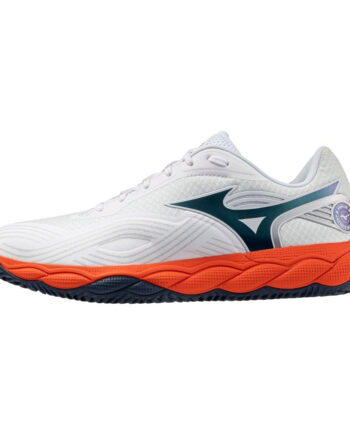 Mizuno Wave Enforce Court   Cc      White Insignia Blue Orange  40