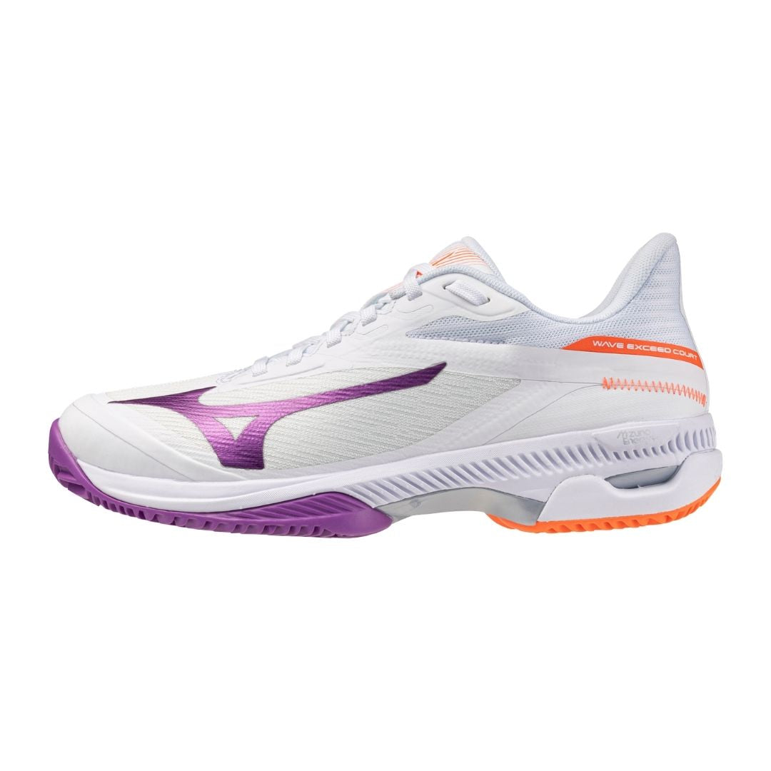 Mizuno Wave Exceed Court Cc White Dahlia Lava Orange 36