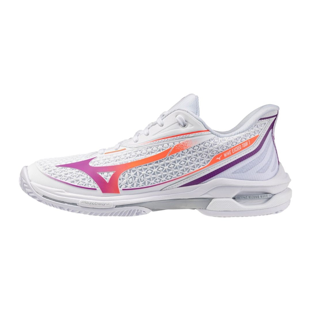 Mizuno Wave Exceed Tour Cc White Dahlia Lava Orange 36