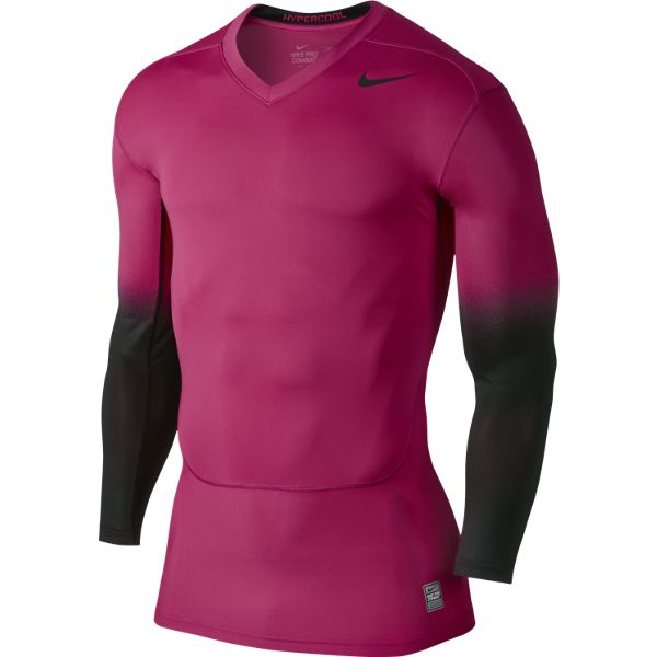 Nike Hypercool Compression Top   Pink-