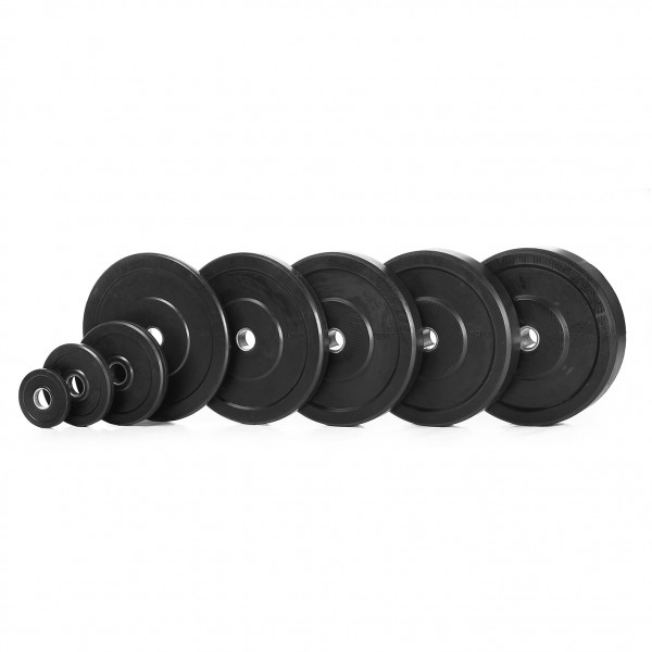 Nordic Fighter Sort Bumper Vægtskiver   25kg   50mm    Stk