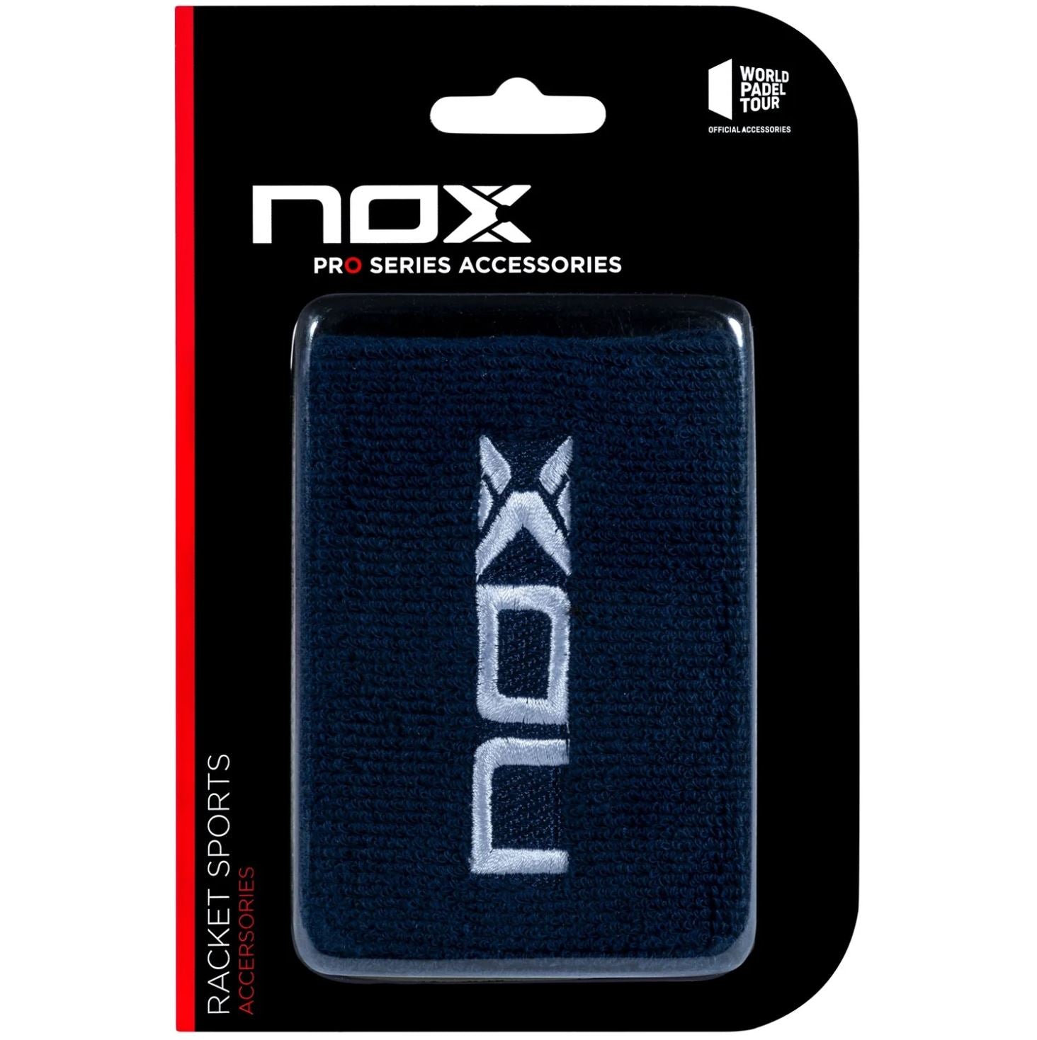 Nox Wristbands    Stk  Navy    White Logo