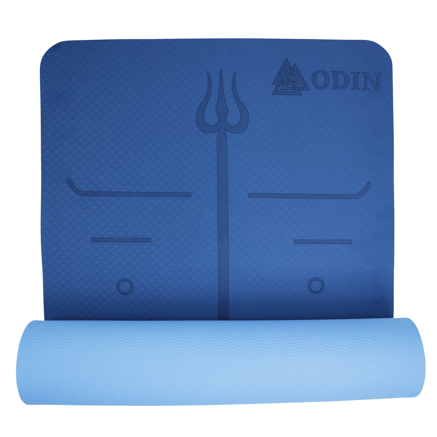 Odin Dual Blue Tpe Yogamåtte   6cm