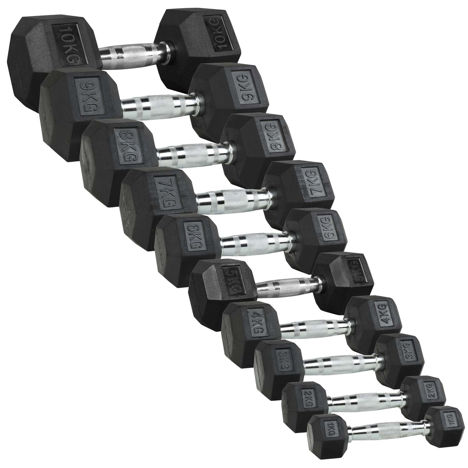 Odin Hex Håndvægtsæt  -10kg  110kg