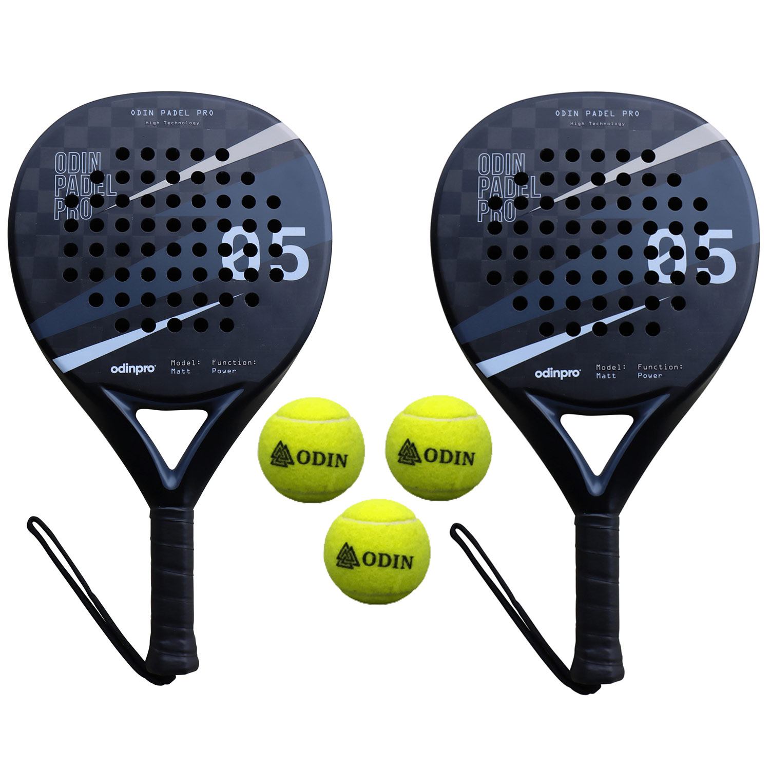 Odin Padel Pakketilbud Odin Padel Matt Power 18k Luxury Odin Padel Bolde Stk