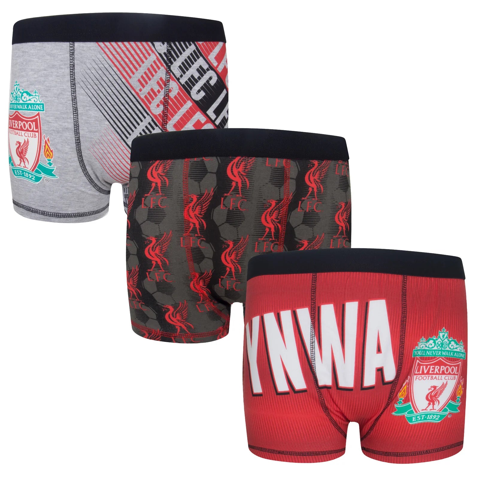 Officielle Liverpool Fc Boxershorts Til Drenge -pak - år