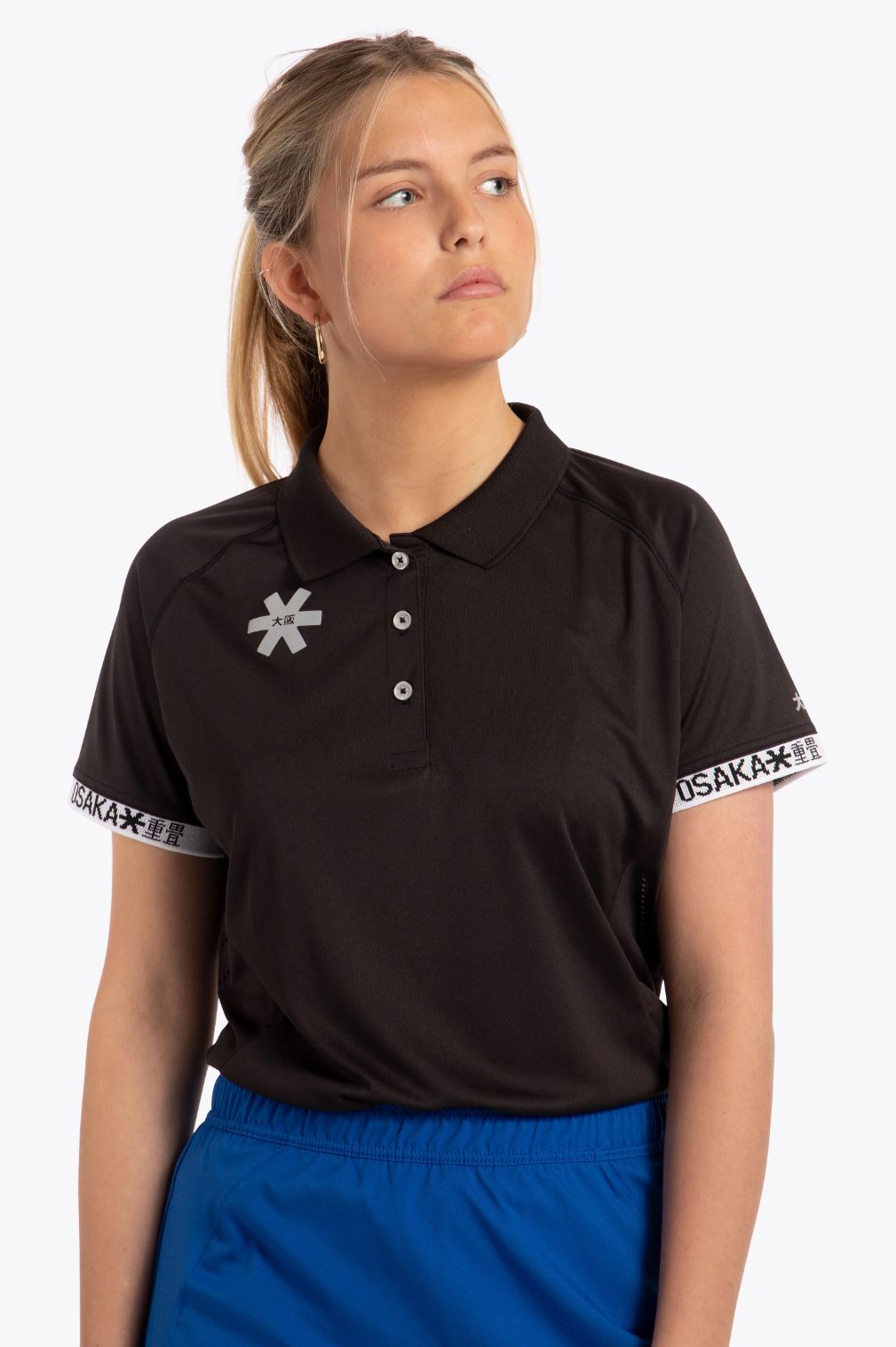 Osaka Women   Polo Jersey  Black