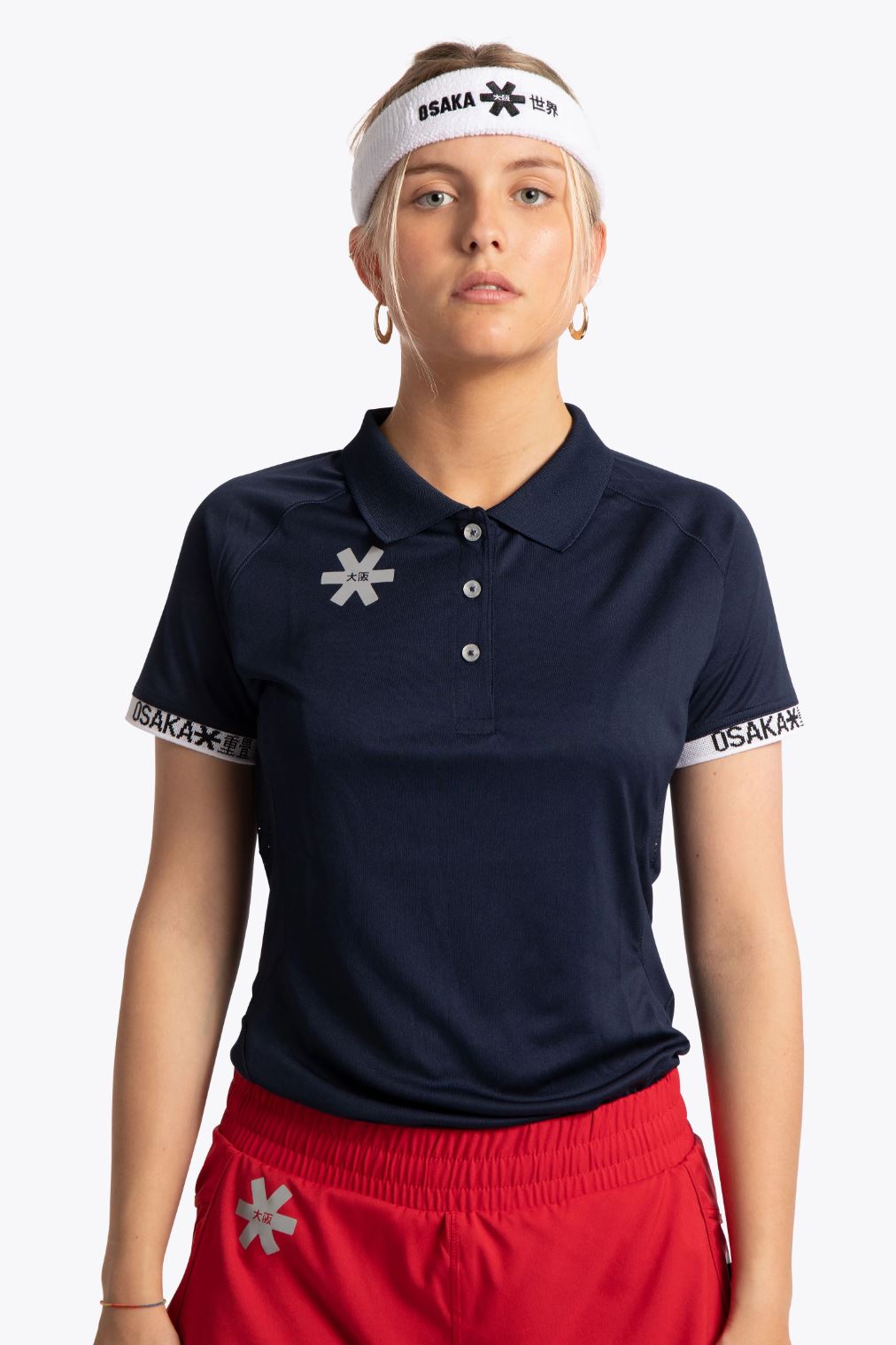 Osaka Women   Polo Jersey  Navy