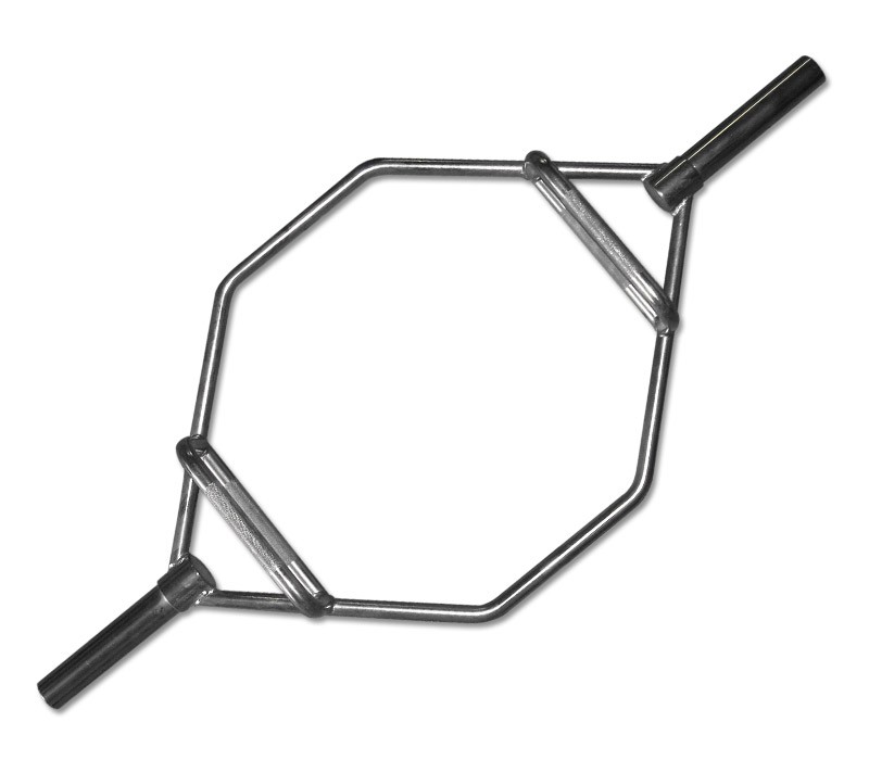 Peak Fitness Hex Bar Pro Chrome 50 Mm Inkl  Fjedrelåse Stål