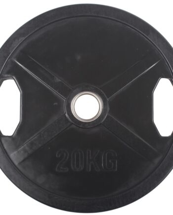 Peak Fitness  50 Mm Vægtskive   Gummi 20 Kg Sort