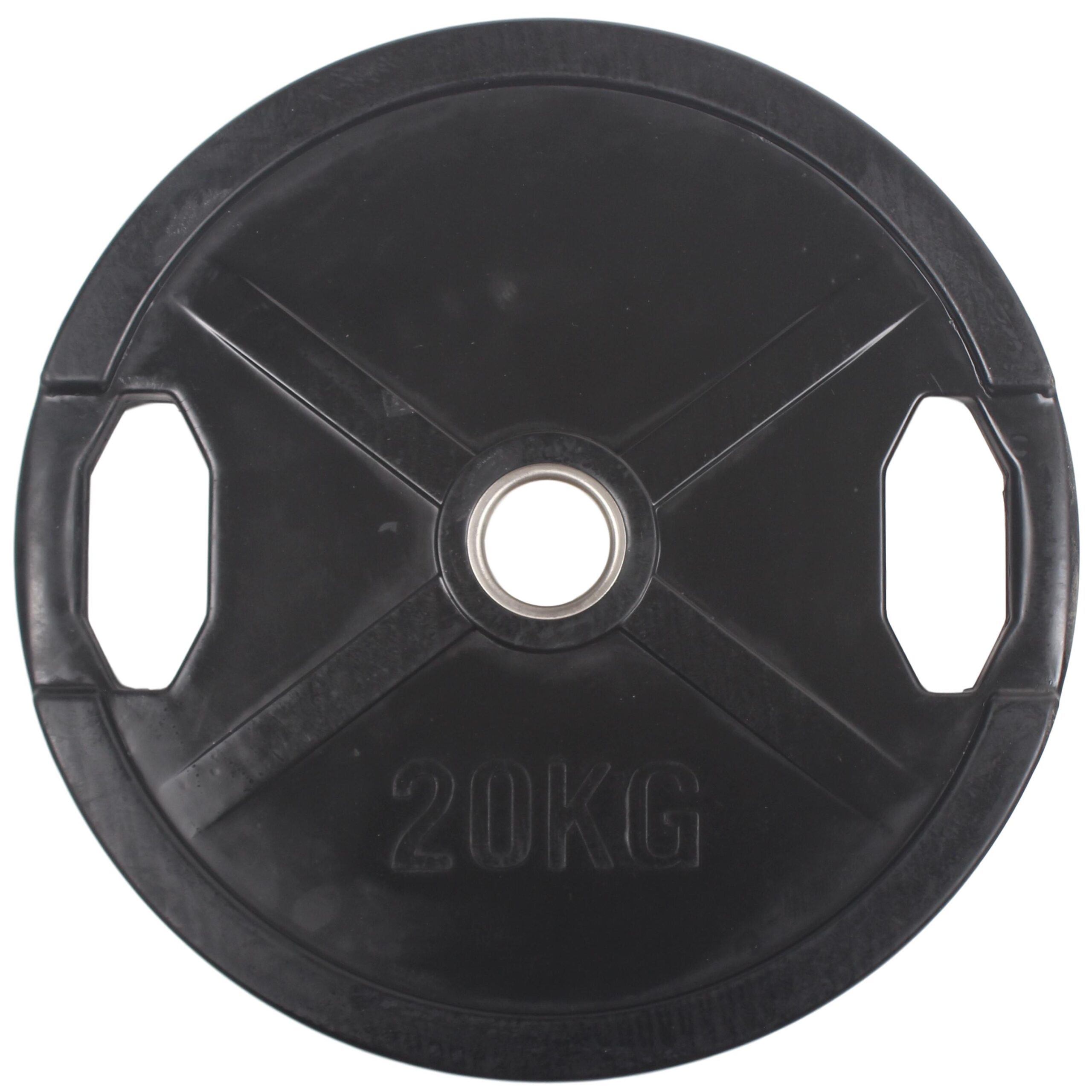 Peak Fitness 50 Mm Vægtskive Gummi 20 Kg Sort
