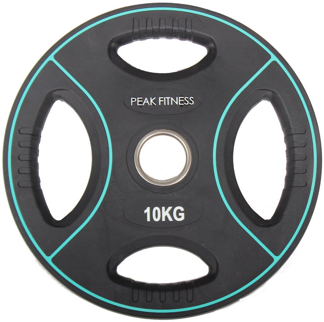 Peak Fitness  50 Mm Vægtskive Poly Urethane 10 Kg