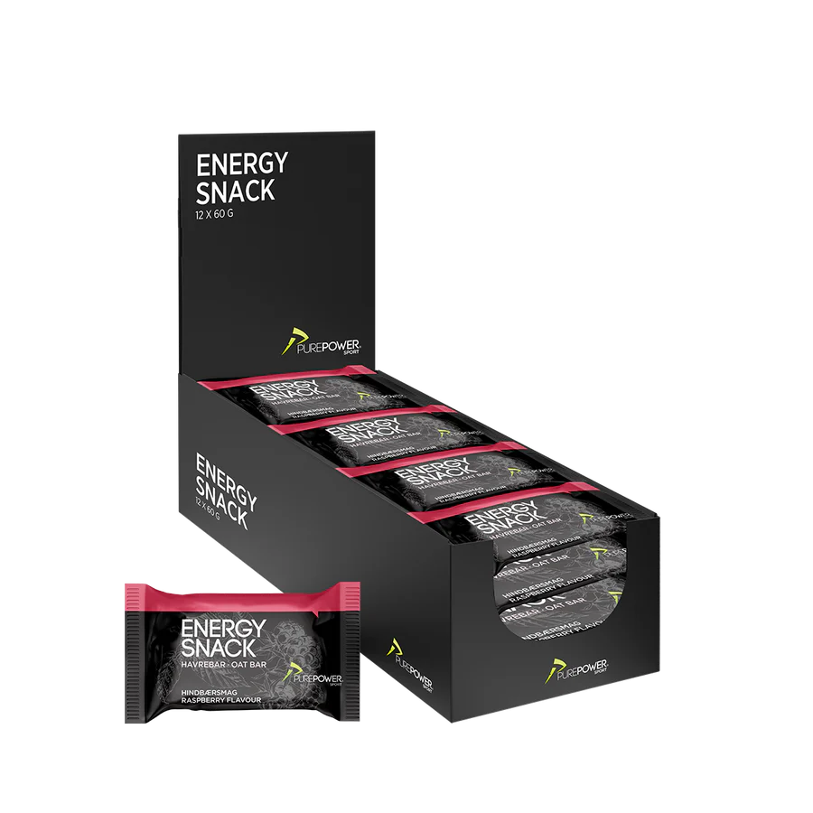 Purepower Energy Snack Hindbærsmag    Stk Af 60 Gram