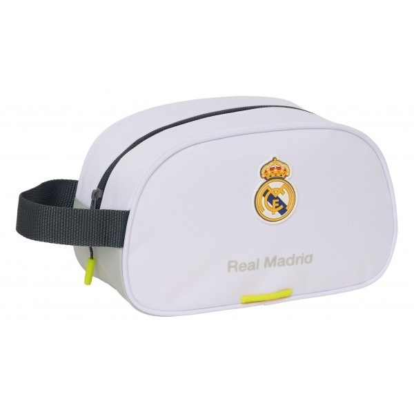 Real Madrid Wash Bag Large White-one-size