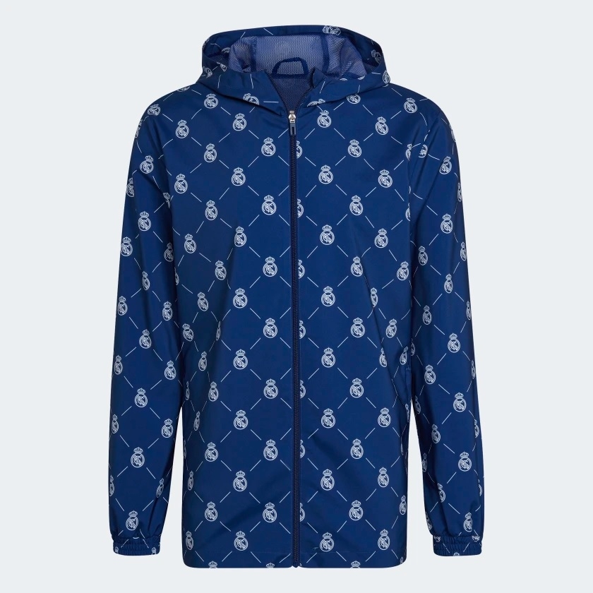 Real Madrid Wind Breaker Blue By Adidas-