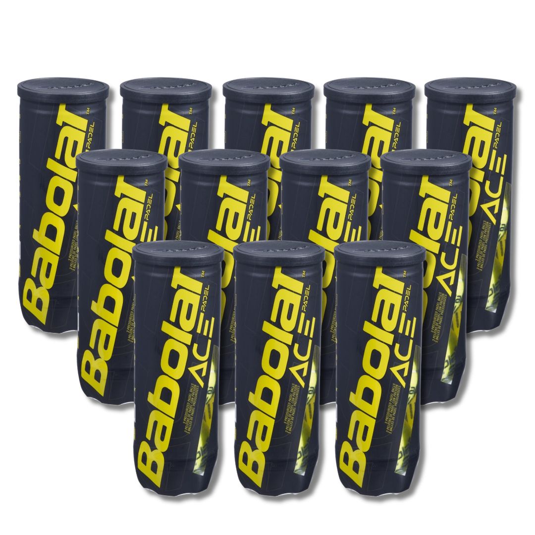 12 Rør Babolat Ace Padelbolde