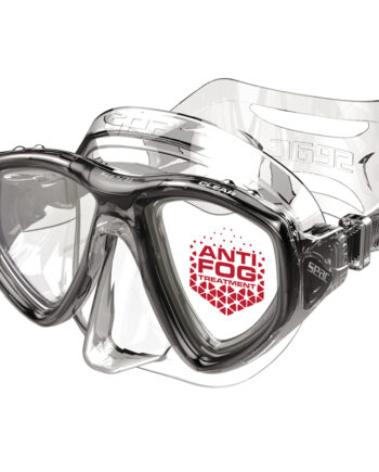 Seac Clear Antidug Dykkermaske Transparent Sort