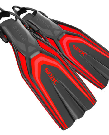 Seac Hælremsfinner Style Sling Strap Rød