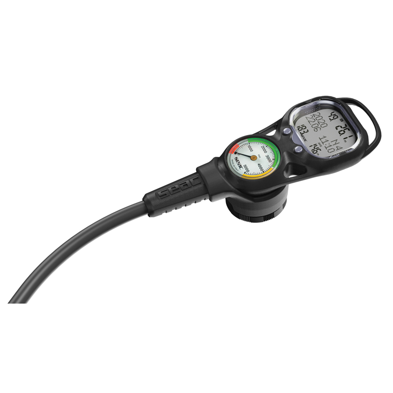 Seac Konsolskærm Sort   Manometer Psi   Kompas